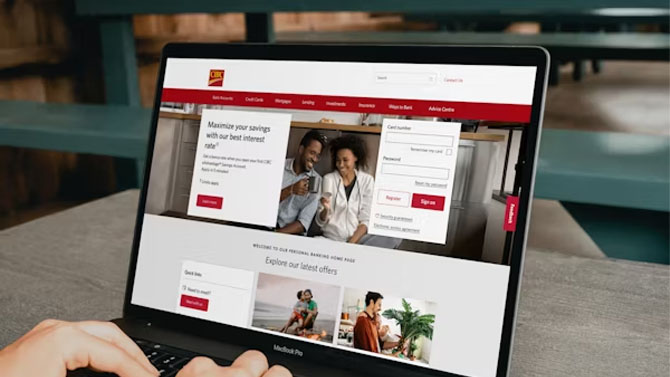 Responsive business website displayed on laptop and smartphone